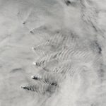 Ocean waves seen from above