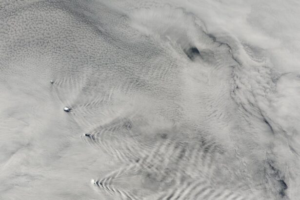 Ocean waves seen from above