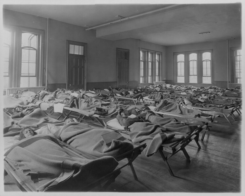 student resting after studying at a desk